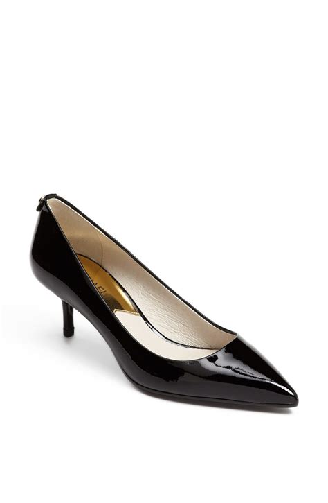 michael kors high heels for kids|Michael Kors black kitten heels.